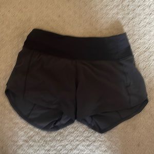 Lululemon speed up black shorts. Size 2 tall.